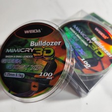 Волосінь Weida Bulldozer Mimicry 3D Green Ghost XP 100м (0.30мм 11.1кг)